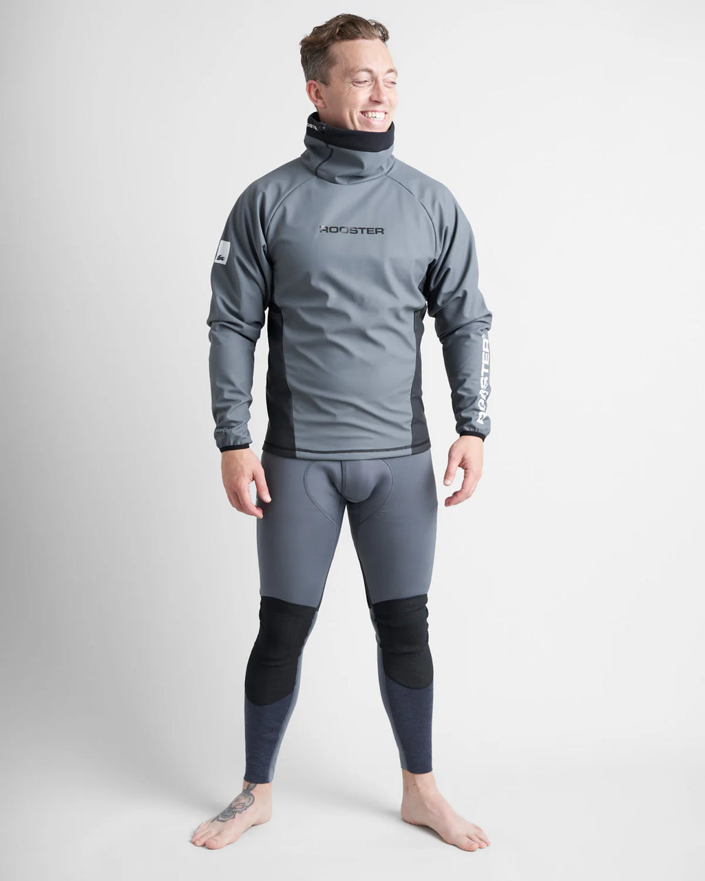 Rooster Classic Aquafleece Top - GREY - SKU: 12754#