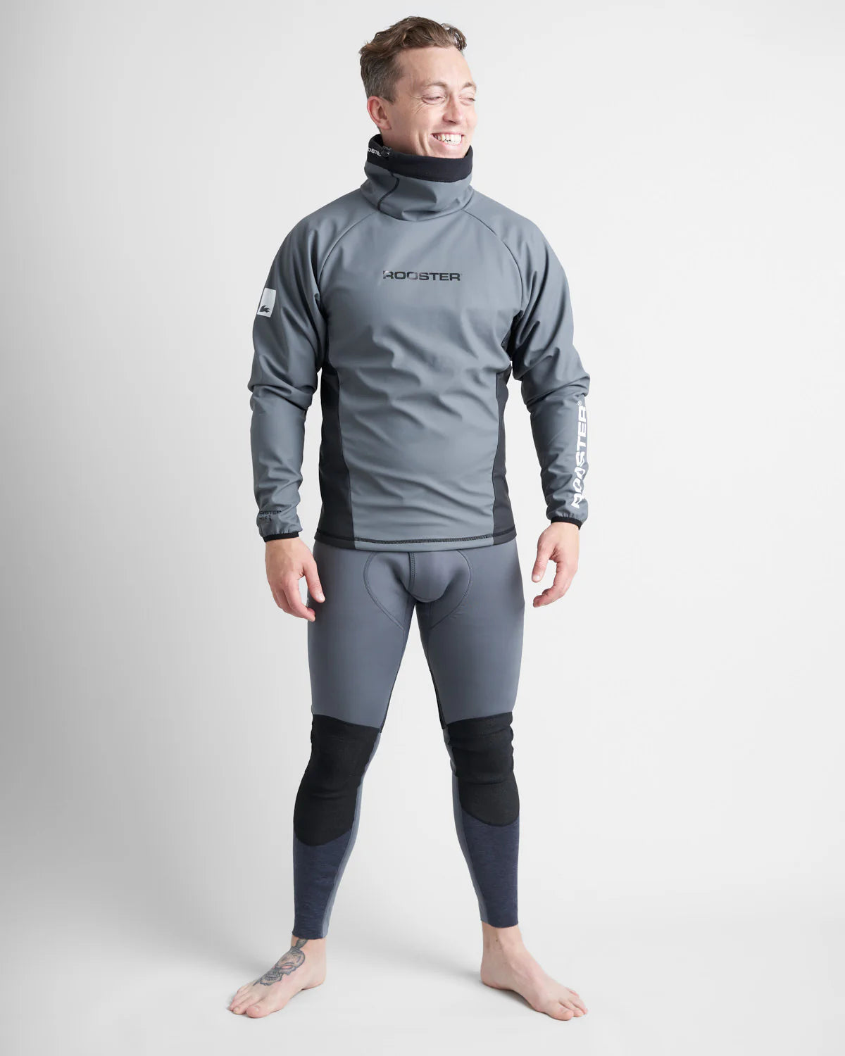 Rooster Classic Aquafleece Top - GREY - SKU: 12754#