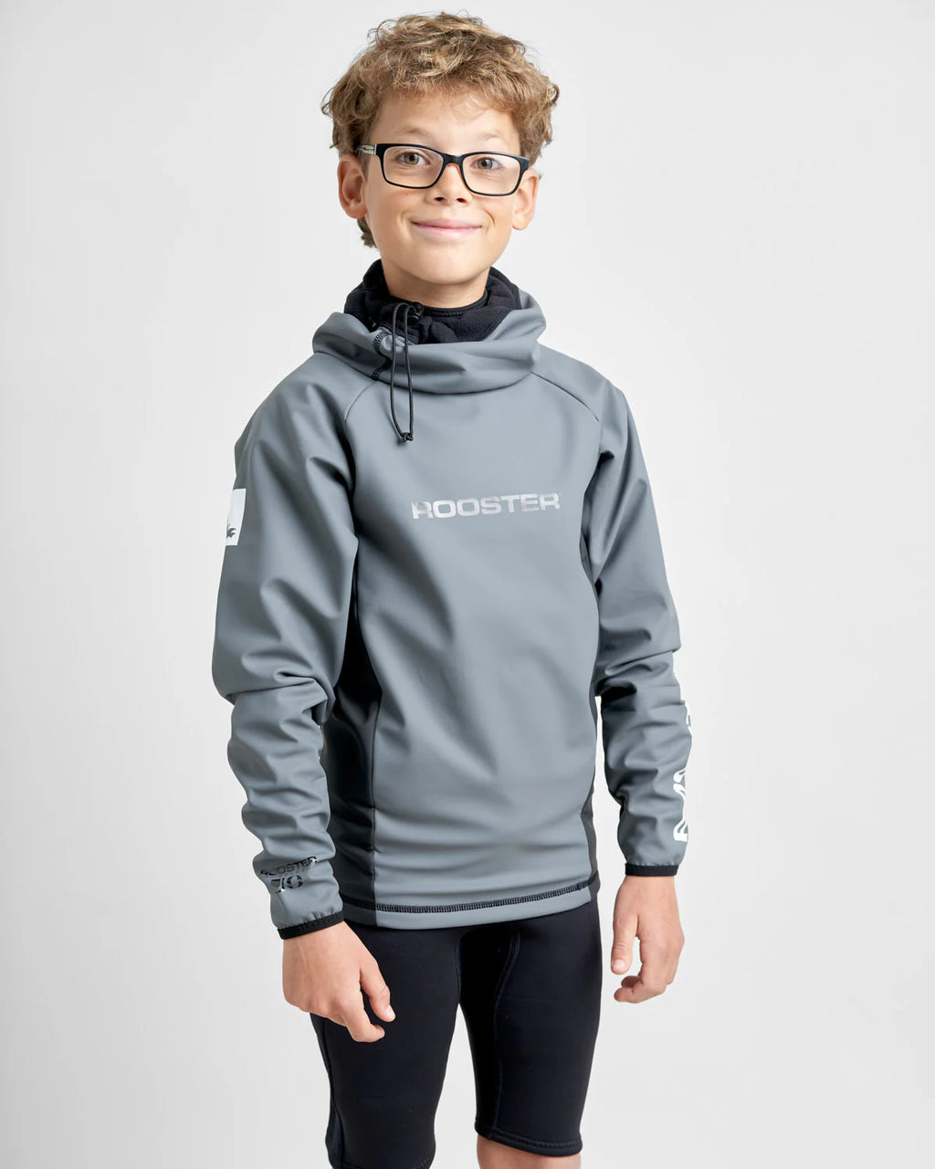 Rooster Junior Classic Aquafleece Top - GREY - SKU: 12754#