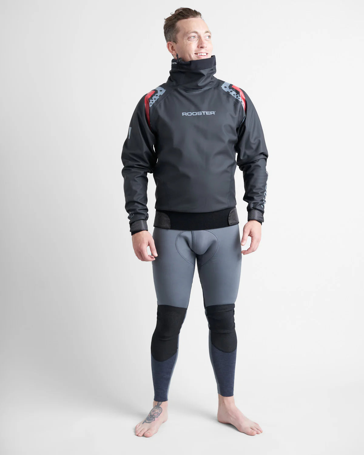 Rooster Pro Aquafleece Top - BLACK (SKU: 129)