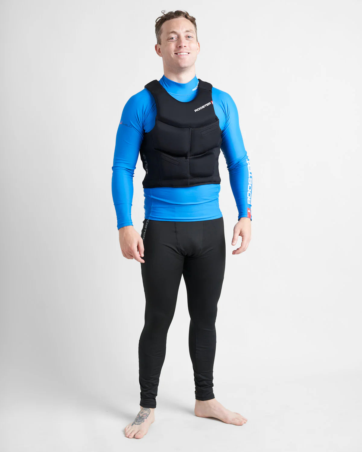 Rooster Race Armour Buoyancy Aid - BLACK - SKU: 13355#