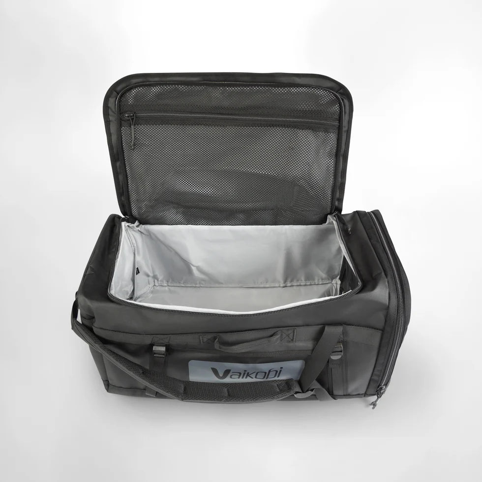 HEAVY-DUTY GEAR BAG BUILT FOR LIFE AROUND THE WATER.

&nbsp;

The Vaikobi 55L Dry Duffel Bag is the bag you grab when the day ahead involves salt, spray, and everything in between. Built from 420D nylon with a TPU inner coating, it's tough enough for the boat ramp, the beach, and the road between them - with 55L of capacity to carry everything you need and a design that packs down small when you don't. From paddling sessions to travel days, it handles it all without complaint.