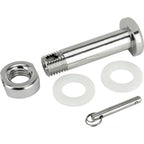 Allen Finn OK Boom Bolt with lock pin - Stainless Steel (AL-BLT-01)

Bolt For OK and Finn Dinghy Boom.

High quality stainless steel boom bolt for use with the OK &amp; Finn dinghy.

Nut is securely held in place with innovative locking pin.

Simply tighten and align the nut and then locate the fast pin through the hole in the nut and bolt.

Two plastic washers stop any contact corrosion as well as reduce any wear from the bolt on the gooseneck.

Bolt Diameter: 15.8mm
Length: 72mm
Min Gooseneck Width: 42.39