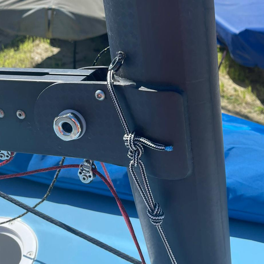Allen Finn OK Boom Bolt with lock pin - Stainless Steel (AL-BLT-01)

Bolt For OK and Finn Dinghy Boom.

High quality stainless steel boom bolt for use with the OK &amp; Finn dinghy.

Nut is securely held in place with innovative locking pin.

Simply tighten and align the nut and then locate the fast pin through the hole in the nut and bolt.

Two plastic washers stop any contact corrosion as well as reduce any wear from the bolt on the gooseneck.

Bolt Diameter: 15.8mm
Length: 72mm
Min Gooseneck Width: 42.39