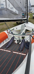 Refresh and Update your dinghy flooring with Aquadeck&nbsp;

Premium EVA marine quality non slip deck with virtually endless design options.

Superior Strength, Ultimate Comfort

Aquadeck uniquely combines lasting durability with exceptional comfort, ideal for performance dinghies and any other marine application.

Reliable Grip, Whatever the Weather

Aquadeck EVA foam is designed to boost traction as it gets wetter, ensuring stable footing in diverse conditions - ideal for competitive dinghy racing.&nbsp;
