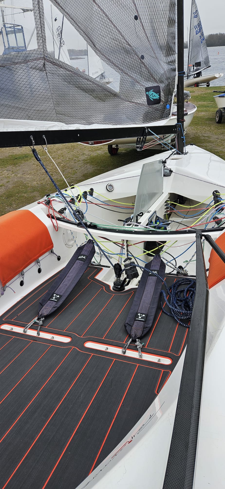 Refresh and Update your dinghy flooring with Aquadeck&nbsp;

Premium EVA marine quality non slip deck with virtually endless design options.

Superior Strength, Ultimate Comfort

Aquadeck uniquely combines lasting durability with exceptional comfort, ideal for performance dinghies and any other marine application.

Reliable Grip, Whatever the Weather

Aquadeck EVA foam is designed to boost traction as it gets wetter, ensuring stable footing in diverse conditions - ideal for competitive dinghy racing.&nbsp;
