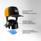 Vaikobi IPS Bucket Bump Hat with strap - Dinghy Sailing Head Protection (helmet) - Black (VK-406-BK)

LIGHTWEIGHT BUMP, KNOCK &amp; CUT PROTECTION FOR WATERSPORTS

Vaikobi's NEW IPS - IMPACT PROTECTION SYSTEM - The perfect solution to dinghy sailing head protection. A great and comfortable alternative to a full dinghy sailing helmet.