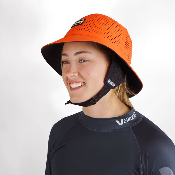 Vaikobi IPS Bucket Hat with strap - Dinghy Sailing Head Protection (helmet) - Orange (VK-406-OR)