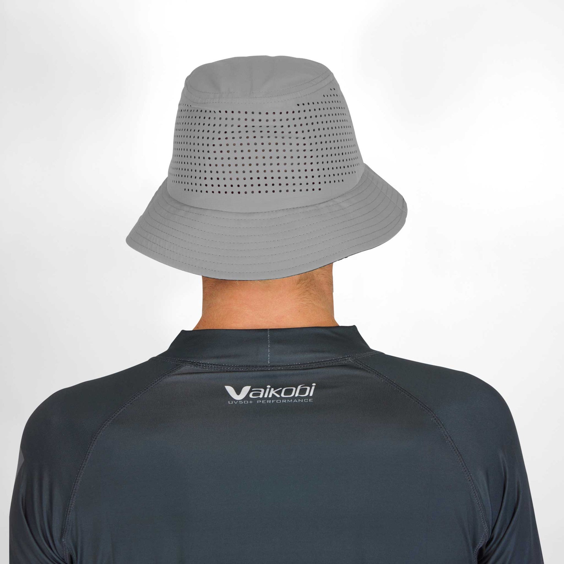 Vaikobi IPS (impact protection system) Bucket Hat with strap - Grey - VK-406-GY