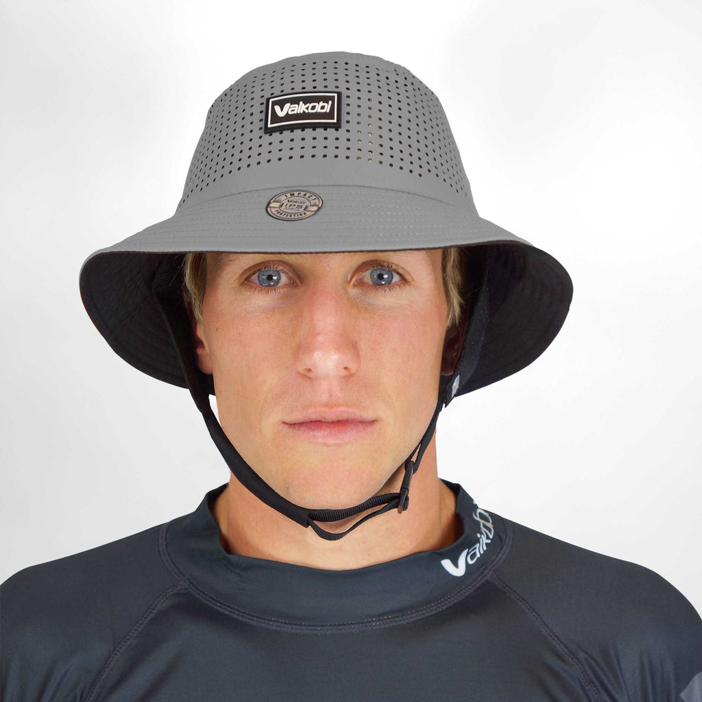 Vaikobi IPS (impact protection system) Bucket Hat with strap - Grey - VK-406-GY