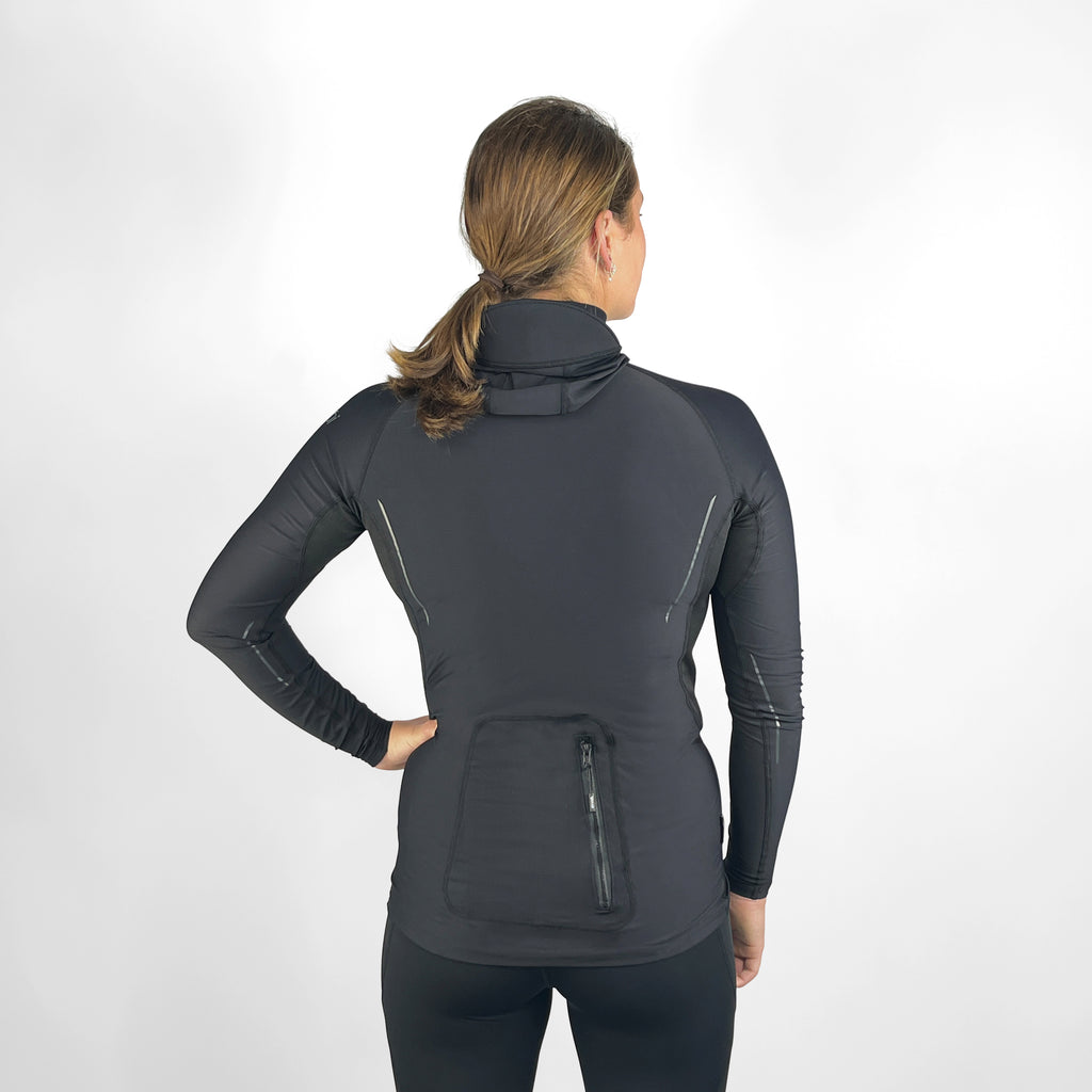 Vaikobi VCOLD Hooded Base Top UNISEX - VK-032-BK