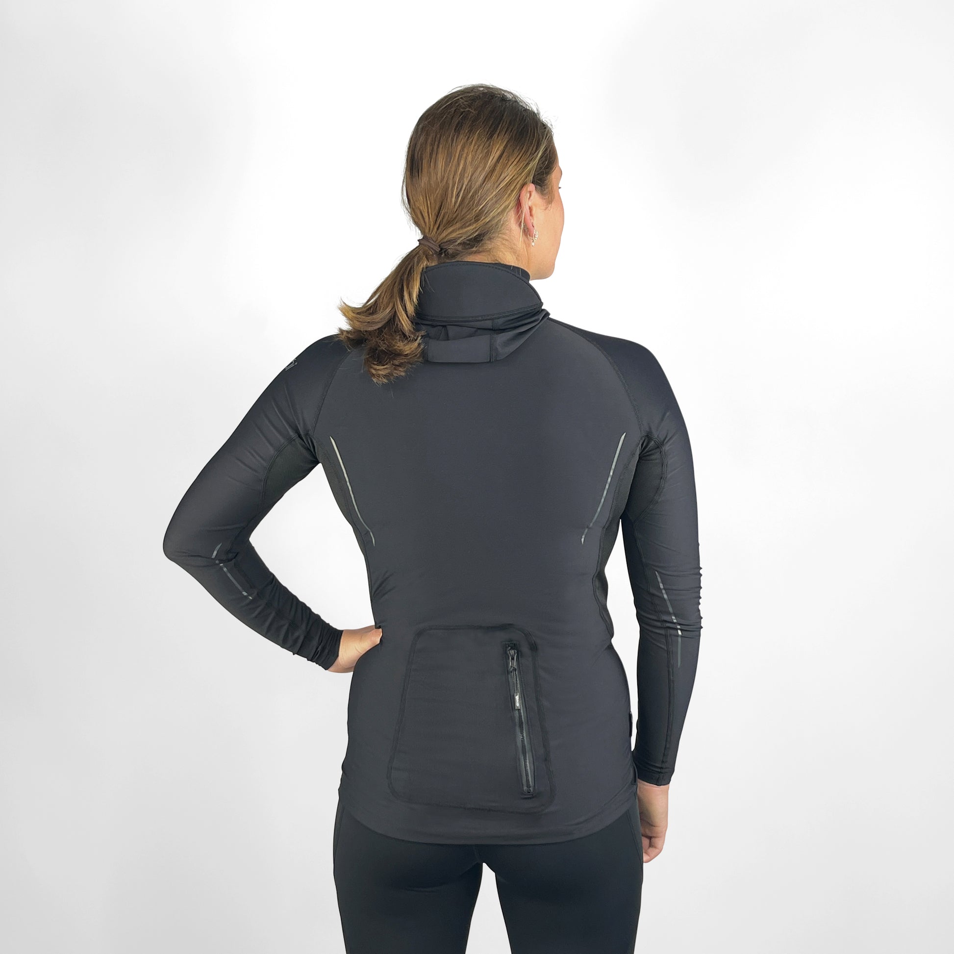 Vaikobi VCOLD Hooded Base Top UNISEX - VK-032-BK