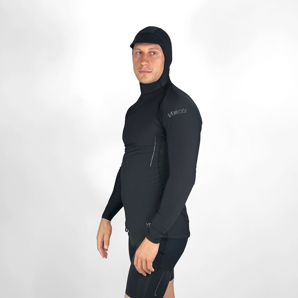 Vaikobi VCOLD Hooded Base Top UNISEX - VK-032-BK