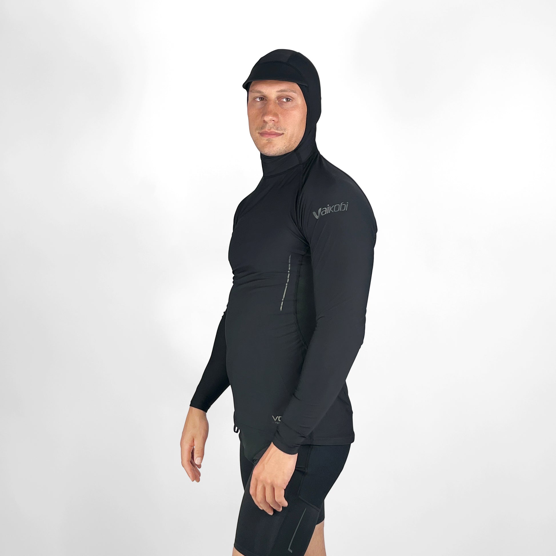 Vaikobi VCOLD Hooded Base Top UNISEX - VK-032-BK