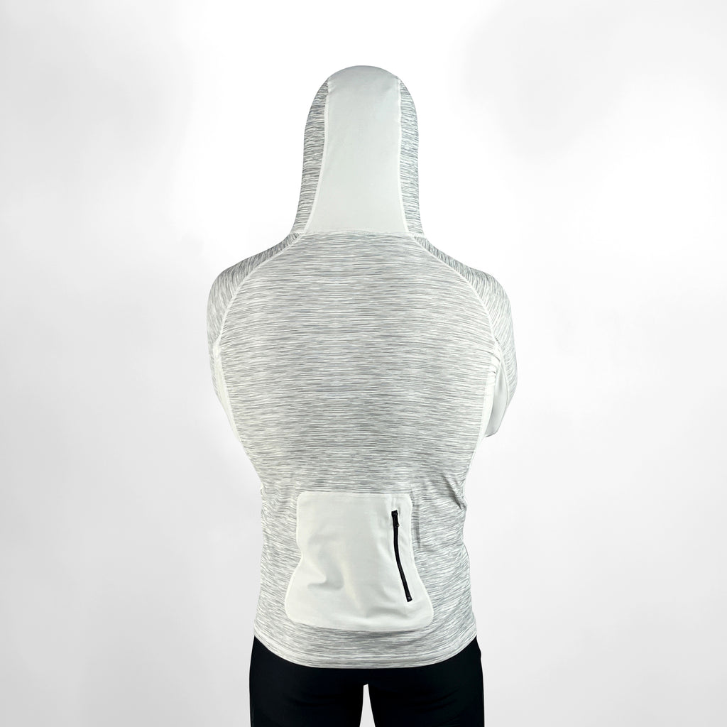 Vaikobi Hooded UV Long Sleeve Rash Top - Silver - VK-252-SLV