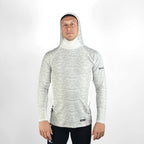 Vaikobi Hooded UV Long Sleeve Rash Top - Silver (VK-252-SLV)