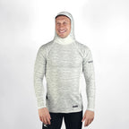 Vaikobi Hooded UV Long Sleeve Rash Top - Silver (VK-252-SLV)