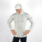 Vaikobi Hooded UV Long Sleeve Rash Top - Silver (VK-252-SLV)