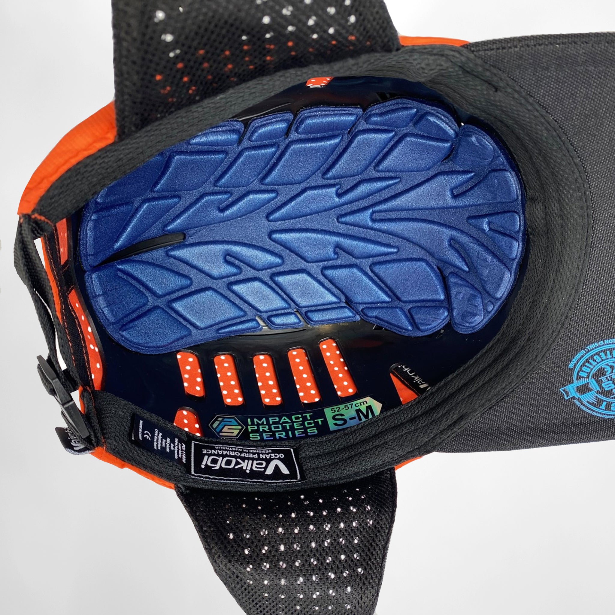 Vaikobi IPS Cap with cord - Dinghy Sailing Head Protection (helmet) - Orange (VK-405-OR)

LIGHTWEIGHT BUMP, KNOCK &amp; CUT PROTECTION FOR WATERSPORTS

Vaikobi's NEW IPS - IMPACT PROTECTION SYSTEM - The perfect solution to dinghy sailing head protection. A great and comfortable alternative to a full dinghy sailing helmet.