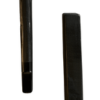 DEM Foils Finn Dinghy Carbon Fixed Tiller - showing the sleek black carbon fiber finish