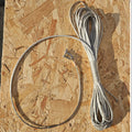 Finn halyard for WILKE, HIT &amp; CONCEPT mast halyard locking system.

Constructed using 3mm 12 braid line. A high performance, floating, kink resistant rope ideally suited to this application. Spliced into 2.5mm 7x19 Stainless Steel cable.

Locking ferrule is positioned for a standard 4mm shackle (included) to allow 240mm from pin to lock point.