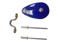 Holt Laser/ILCA Boom Block With Eye Strap &amp; Rivets - Blue (HT7144) - Replacement

Mainsheet block for midpoint on boom. Includes stainless steel strap and rivets for fixing.