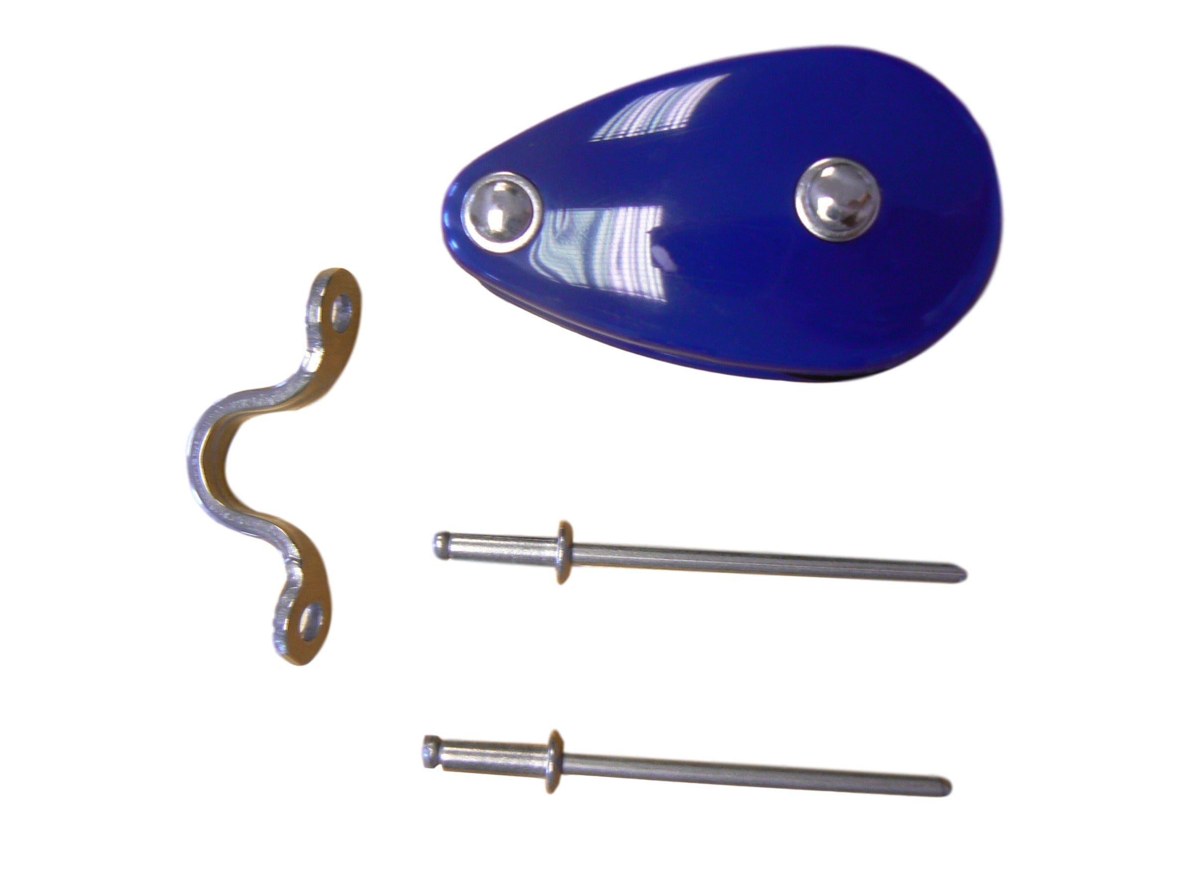 Holt Laser/ILCA Boom Block With Eye Strap &amp; Rivets - Blue (HT7144) - Replacement

Mainsheet block for midpoint on boom. Includes stainless steel strap and rivets for fixing.