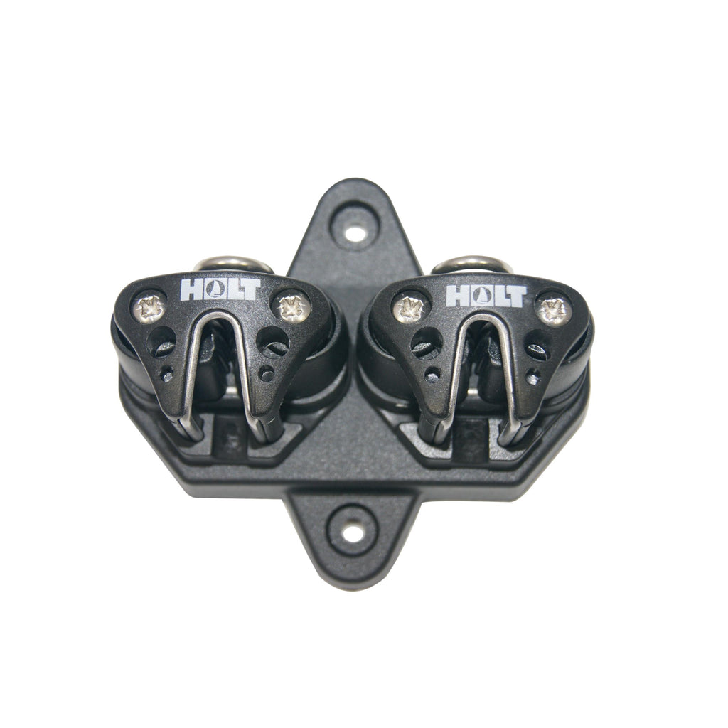Holt Laser/ILCA Deck Plate and Cleats for Outhaul/Cunningham (HT7007) - Replacement - Replacement deck plate and cleats for outhaul &amp; Cunningham