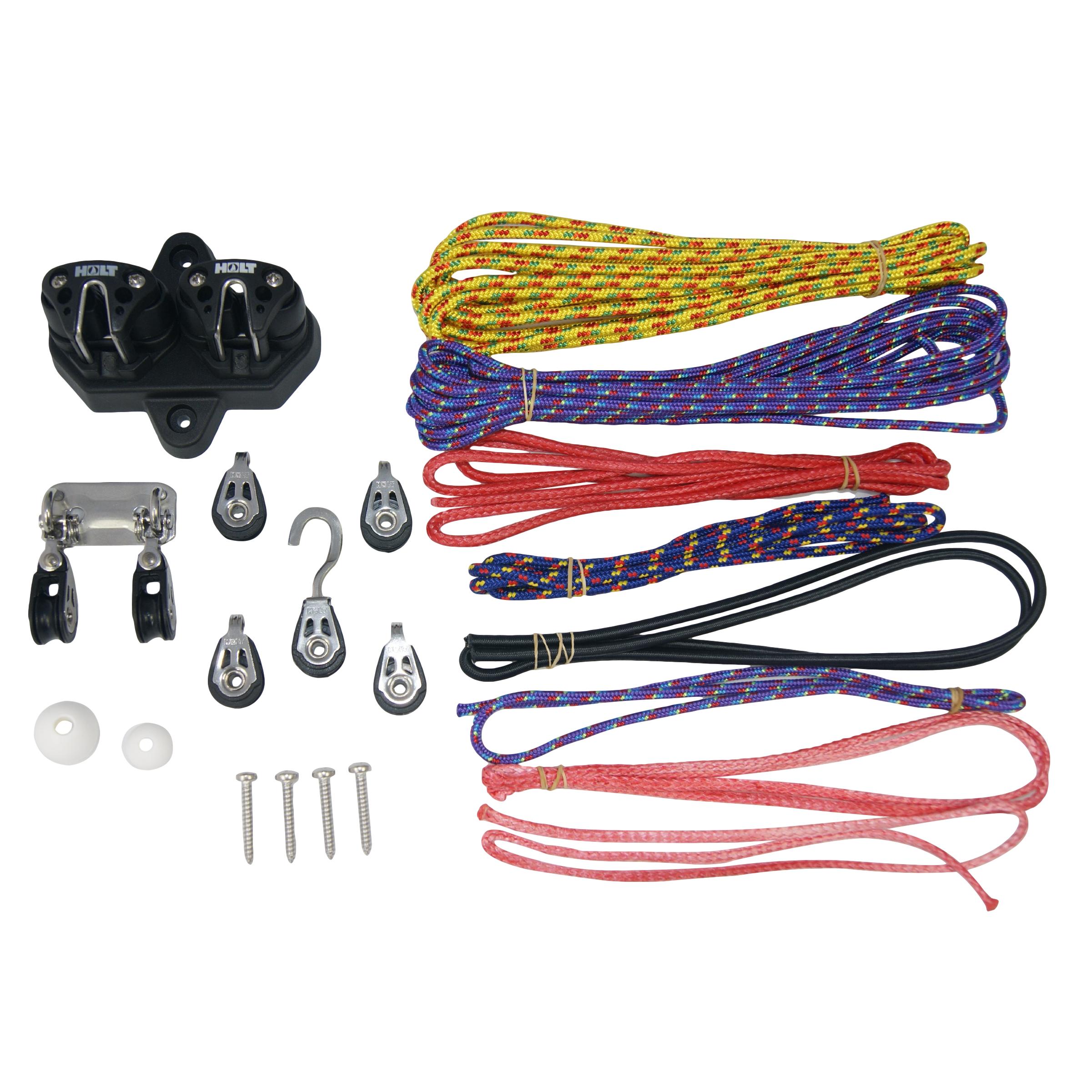 Holt Laser/ILCA Turbo Kit - Replacement Race Downhaul and Outhaul Set Up (HT7002) - Replacement - Laser/ILCA Downhaul and Outhaul upgrade kit