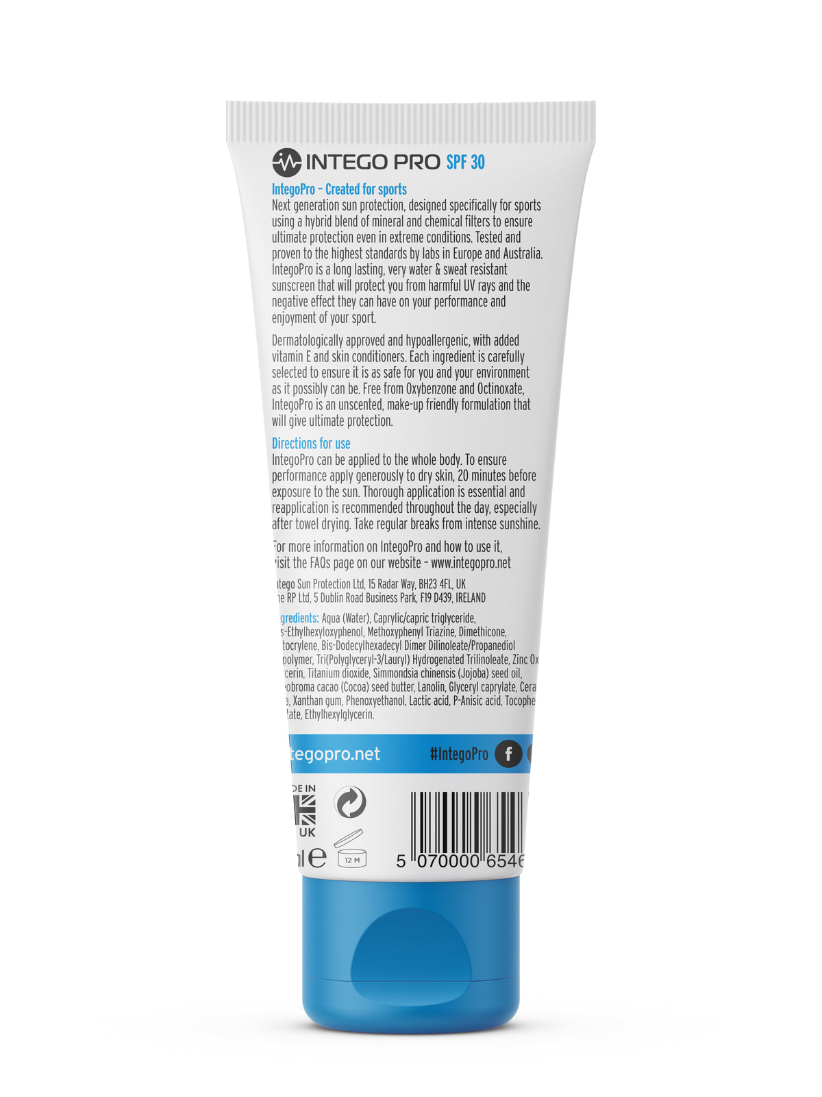 Intego Pro SPF 30 Sports Sunscreen