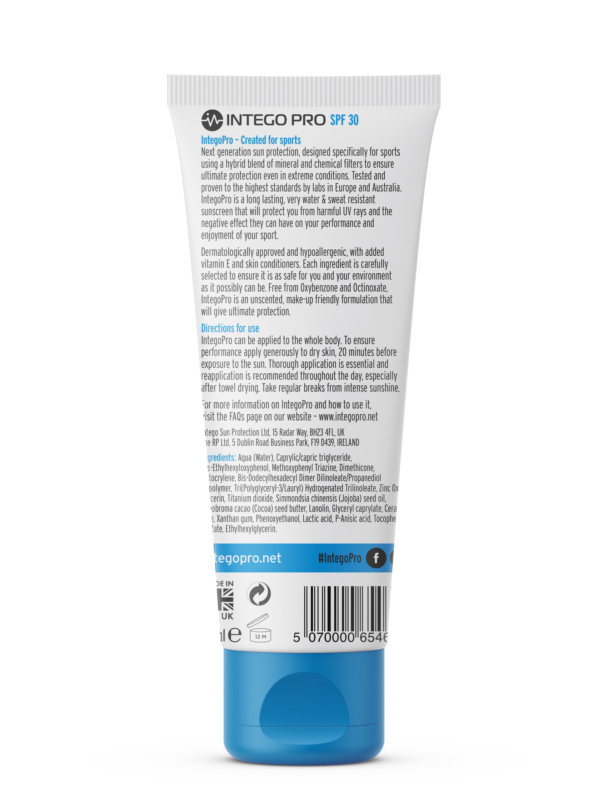 Intego Pro SPF 30 Sports Sunscreen