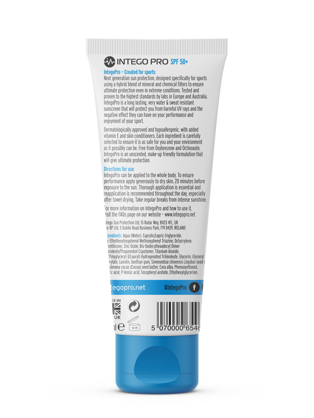 Intego Pro SPF50+ Sports Sunscreen