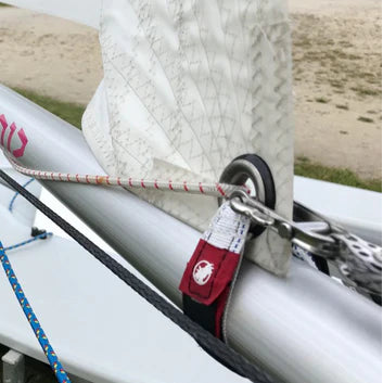 Rooster Clew Strap for Laser/ILCA/Feva - 50mm (130556)

Roosters ultimate clew tie down.&nbsp;

This simple and clever design holds the clew tightly in place for optimal sail shape. It is easy&nbsp; to fit and slides freely on the boom with outhaul adjustment.

This item is for 50mm boom diameter to suit Laser/ILCA and Feva, but can be used on other classes of boat as well.