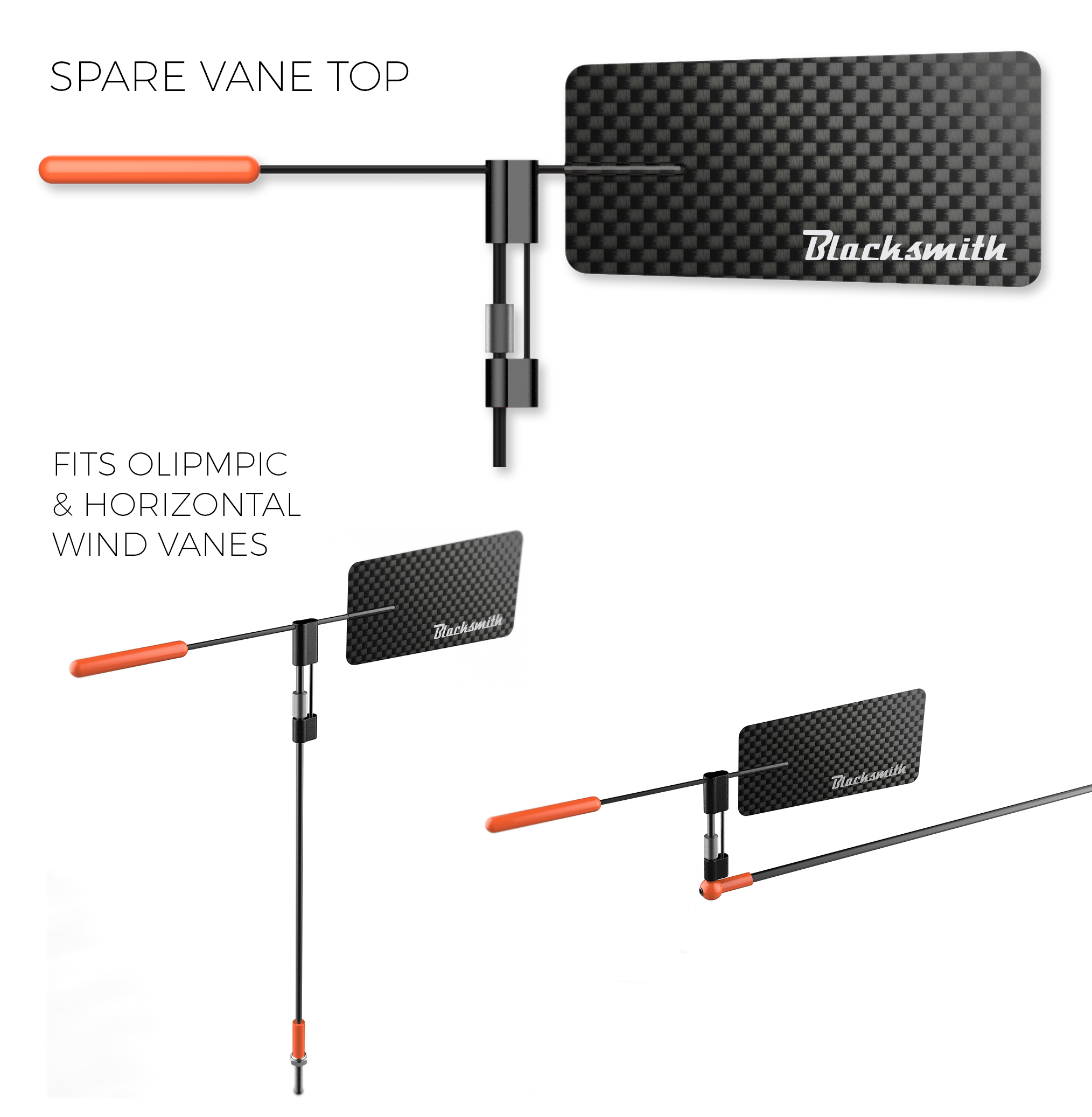 Blacksmith Spare Carbon Vane for Olympic and Horizontal Indicators