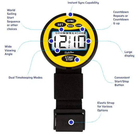 Windie Sailing Timer - Race Stopwatch Timer - WD-001-##
