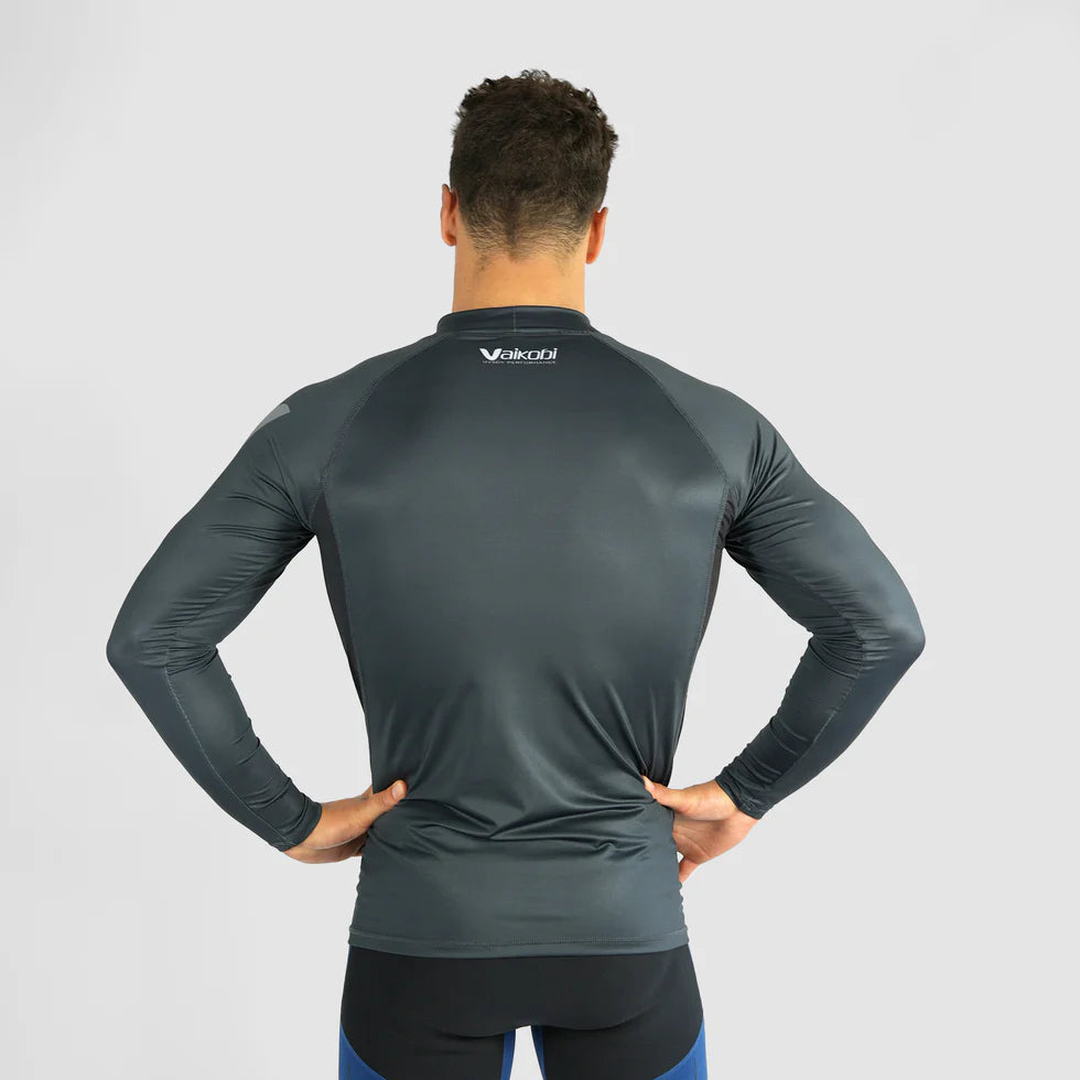 Vaikobi UV Long Sleeve Rash Top - Charcoal (VK-255-CH)