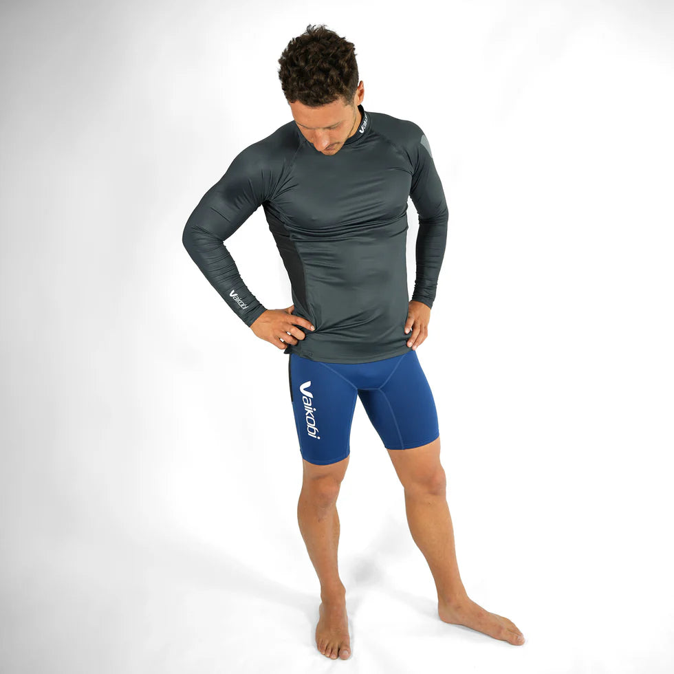 Vaikobi UV Long Sleeve Rash Top - Charcoal (VK-255-CH)