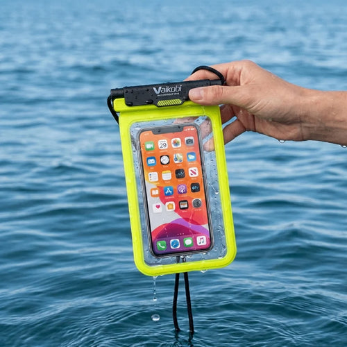 Vaikobi Waterproof Phone Case (VK-393)

CARRY AND USE YOUR PHONE WHILE ON THE WATER - great for all water sports

The&nbsp;Vaikobi Waterproof Phone Case&nbsp;lets you carry and use your phone while you’re on the water. Designed to keep your device safe from water, sand, and dust, it gives you the confidence to paddle, sail, or explore without leaving your phone behind. With a clear touchscreen window and secure attachment system, you can take photos, check maps, or make a call - then get straight back to yo