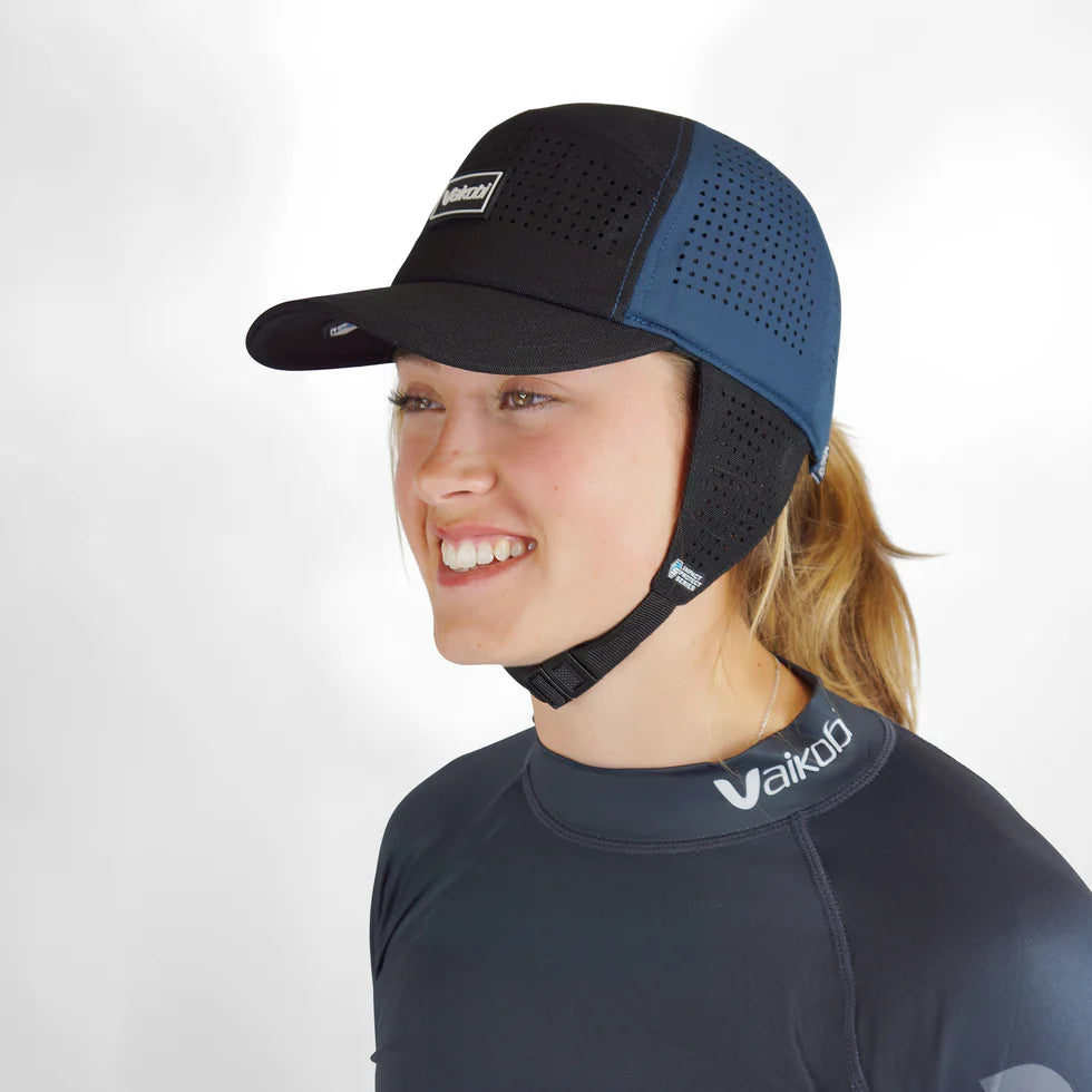Vaikobi IPS Surf Bump Cap with strap - Dinghy Sailing Head Protection (helmet) - Ocean Blue (VK-404-OB)