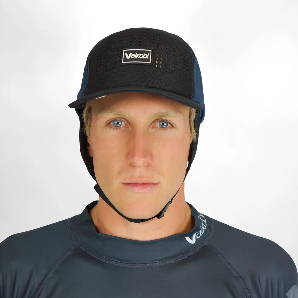 Vaikobi IPS Surf Bump Cap with strap - Dinghy Sailing Head Protection (helmet) - Ocean Blue (VK-404-OB)