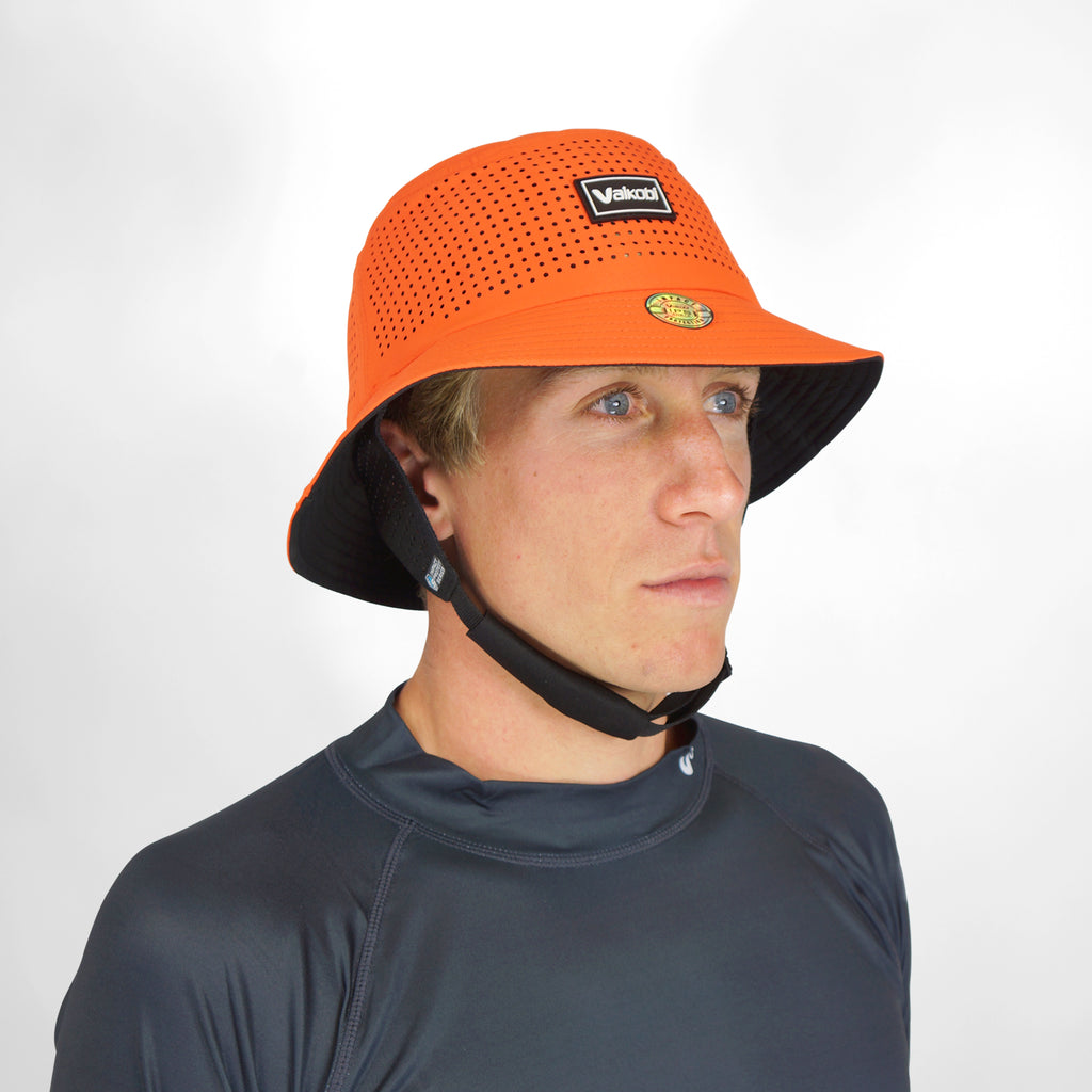 Vaikobi IPS Bucket Hat with strap - Dinghy Sailing Head Protection (helmet) - Orange (VK-406-OR)

LIGHTWEIGHT BUMP, KNOCK &amp; CUT PROTECTION FOR WATERSPORTS

Vaikobi's NEW IPS - IMPACT PROTECTION SYSTEM - The perfect solution to dinghy sailing head protection. A great and comfortable alternative to a full dinghy sailing helmet.