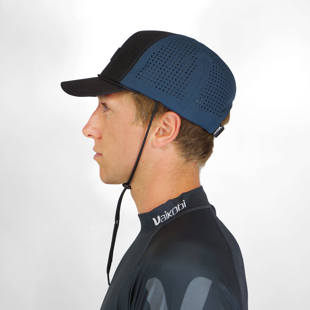 Vaikobi IPS Cap with cord - Dinghy Sailing Head Protection (helmet) - Ocean Blue (VK-405-OB)

LIGHTWEIGHT BUMP, KNOCK &amp; CUT PROTECTION FOR WATERSPORTS

Vaikobi's NEW IPS - IMPACT PROTECTION SYSTEM - The perfect solution to dinghy sailing head protection. A great and comfortable alternative to a full dinghy sailing helmet.