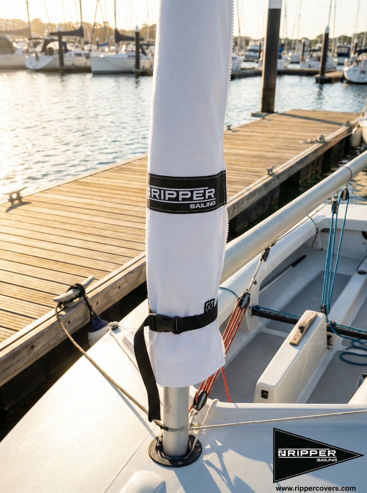 Ripper Finn UV Mast Cover - White (RP-FN04-WH)