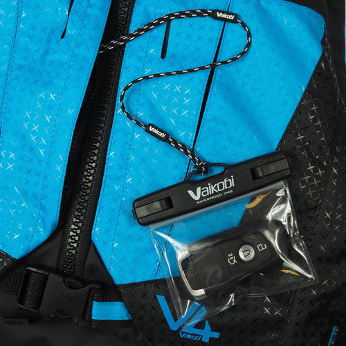 Vaikobi Waterproof Key Pouch (VK-902-BK)

KEEP YOUR CAR KEYS DRY AND WITH YOU ON THE WATER

The&nbsp;Waterproof Key Pouch&nbsp;is a simple, secure solution for carrying your car keys on the water. Designed to protect against water, sand, and dust, it keeps your essentials safe even if you take an unexpected swim. Compact and lightweight, it fits easily into your PFD pocket so you can focus on your session without worrying about your gear.