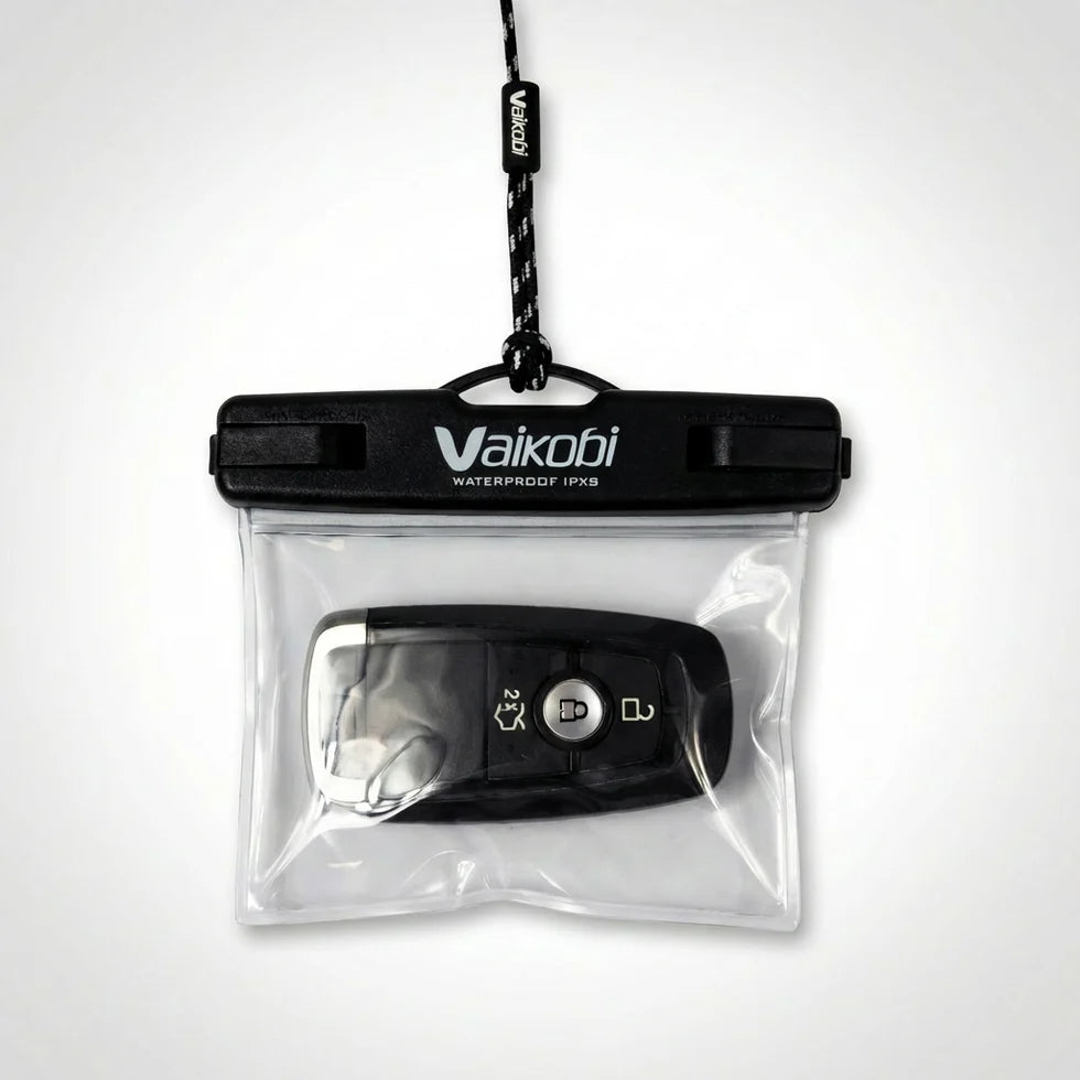 Vaikobi Waterproof Key Pouch (VK-902-BK)

KEEP YOUR CAR KEYS DRY AND WITH YOU ON THE WATER

The&nbsp;Waterproof Key Pouch&nbsp;is a simple, secure solution for carrying your car keys on the water. Designed to protect against water, sand, and dust, it keeps your essentials safe even if you take an unexpected swim. Compact and lightweight, it fits easily into your PFD pocket so you can focus on your session without worrying about your gear.