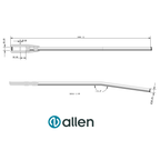 Allen Finn Tiller Arm - Aluminium (AL-FNT)

Originally designed for Devoti and Petticrows Finn’s but can be used on most Finn designs.

Strong aluminium construction. This solid tiller tube gives maximum feel and reliability, whilst also remaining lightweight.

The tiller head is strong and gives plenty of support to the rudder blade. Supplied with bolts for fixing to the rudder head. The tube needs to be drilled to fit an appropriate tiller extension.

Overall Length: 1450mm
Tube Diameter: 38mm
Suit rudder