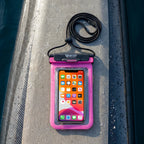 Vaikobi Waterproof Phone Case (VK-393)

CARRY AND USE YOUR PHONE WHILE ON THE WATER - great for all water sports

The&nbsp;Vaikobi Waterproof Phone Case&nbsp;lets you carry and use your phone while you’re on the water. Designed to keep your device safe from water, sand, and dust, it gives you the confidence to paddle, sail, or explore without leaving your phone behind. With a clear touchscreen window and secure attachment system, you can take photos, check maps, or make a call - then get straight back to yo