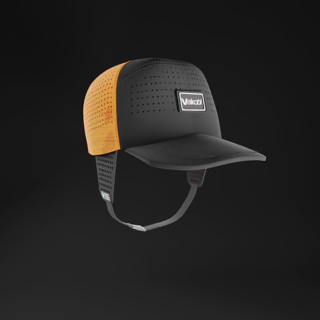 Vaikobi IPS Surf Bump Cap with strap - Dinghy Sailing Head Protection (helmet) - Orange (VK-404-OR)