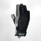 Vaikobi Gen 2 V-Grip Short Finger Deck Gloves - Back View - Grey/Black - Sailing Gloves