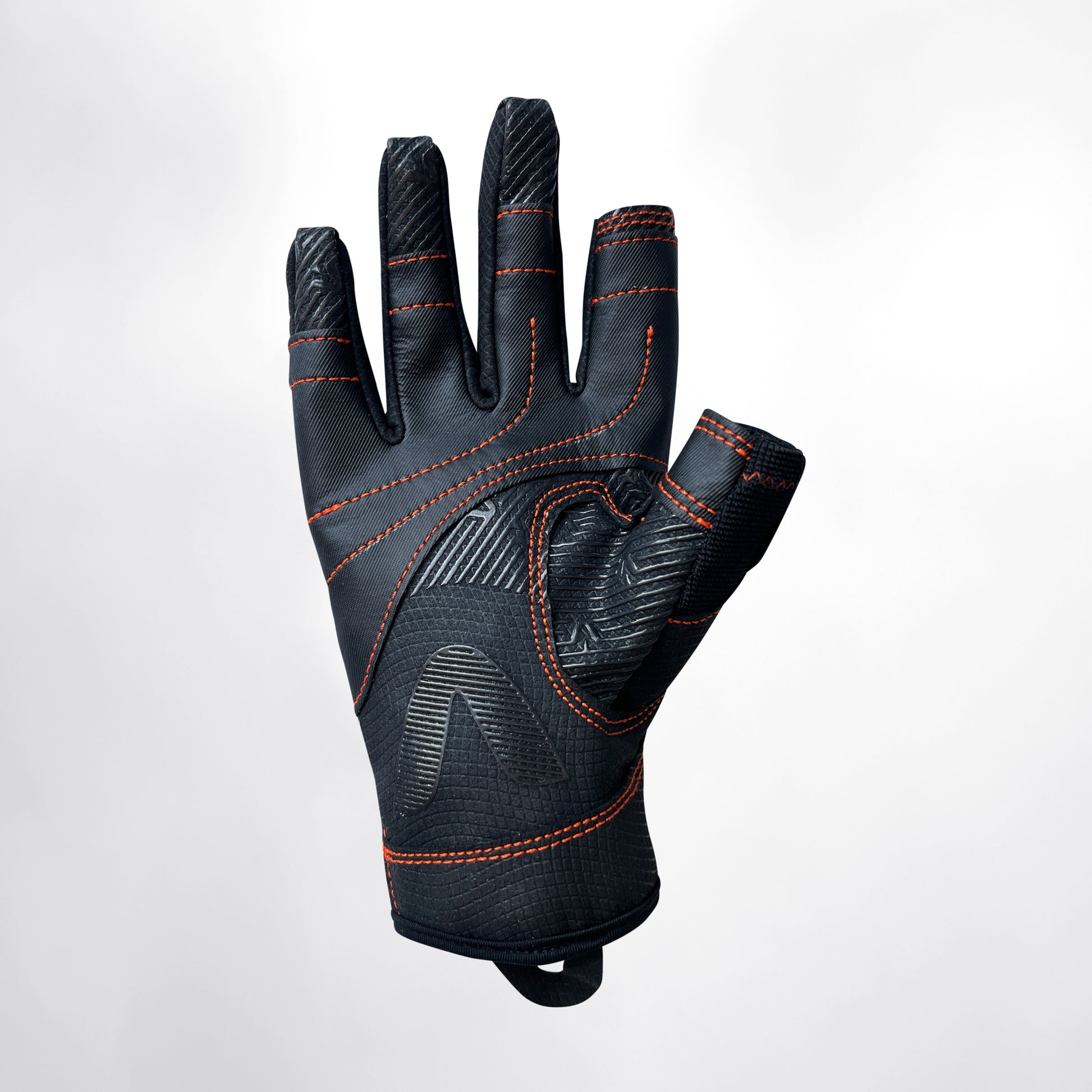 Vaikobi Gen 2 V-Grip Pro Full Finger Gloves - Palm Empty View - Black - Sailing Gloves